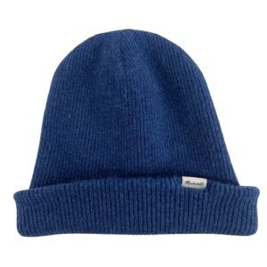 Madewell Blue Wool Cuffed Cozy Beanie Laid Back Vibes